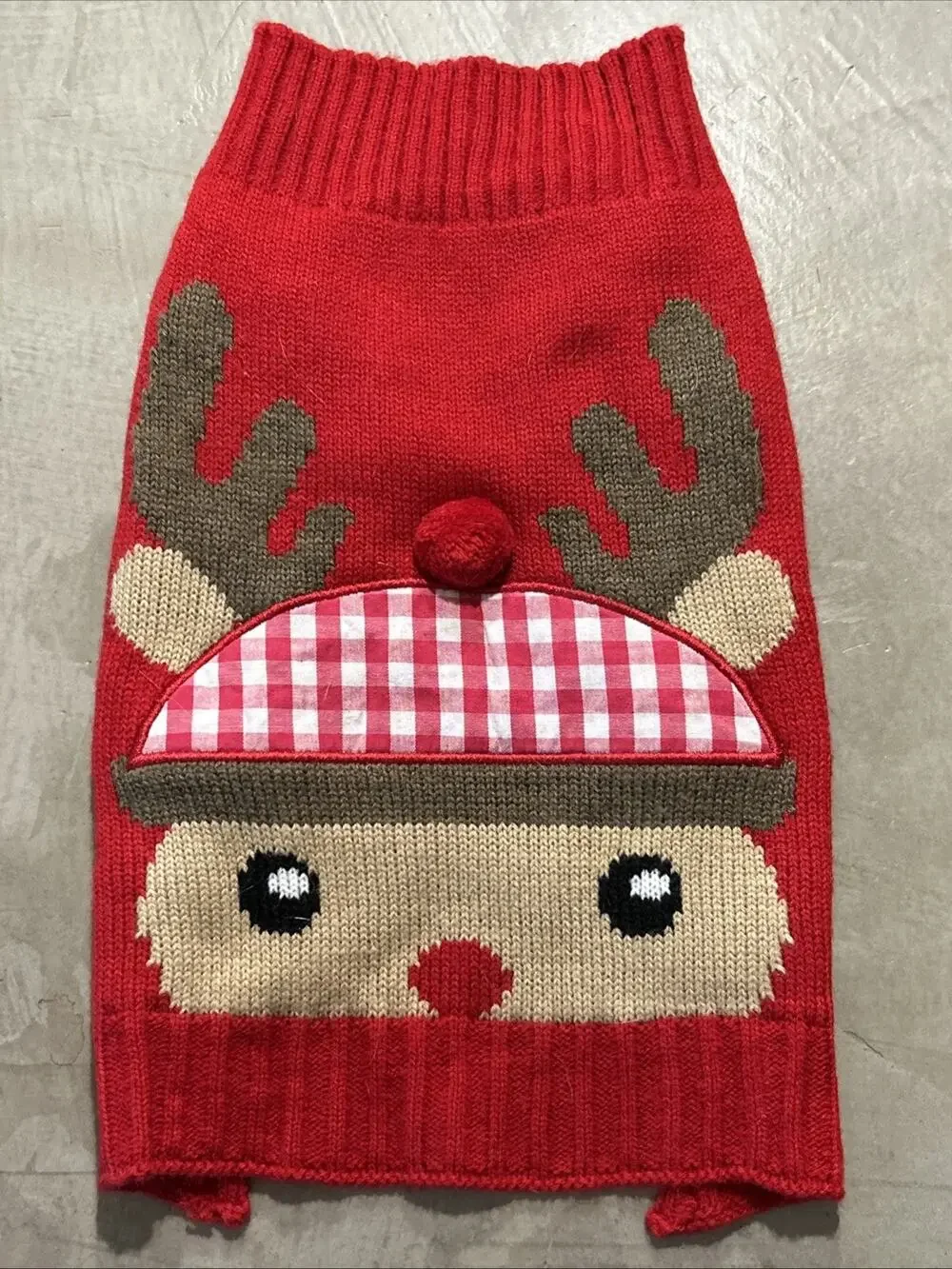 Simply Dog Christmas Holiday Sweater Reindeer Size Small